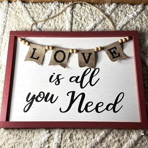 “Love is all you need” Wall decor